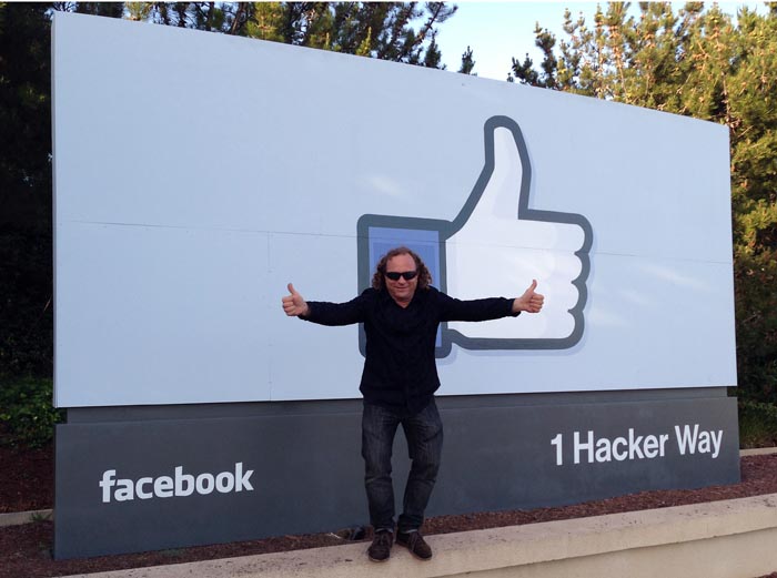 Keoki infront of FaceBook Headquarters 
